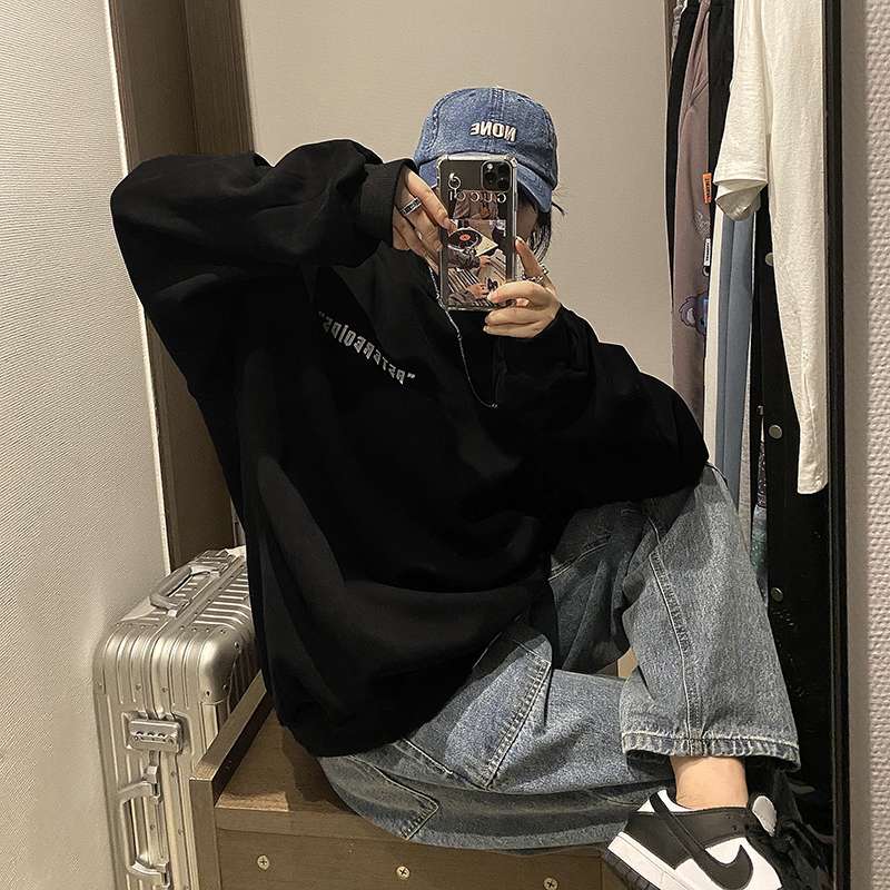 レディース スウェット ゆったりアートプリントスウェット