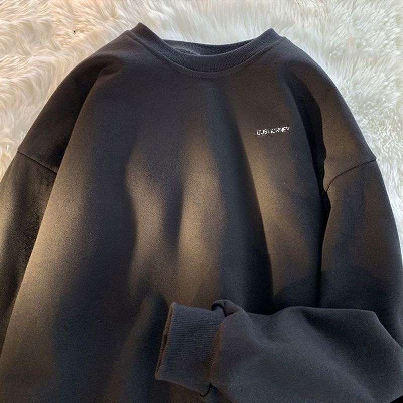 レディース シンプルロゴ入りオーバーサイズスウェット