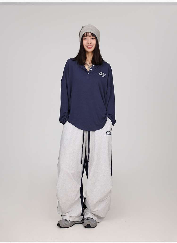 レディース リラックスワイドスウェットパンツ