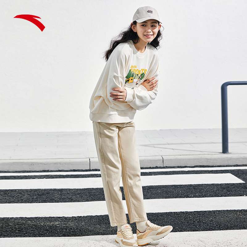 レディース アンタスポーツ アウトドアプリント スウェットシャツ