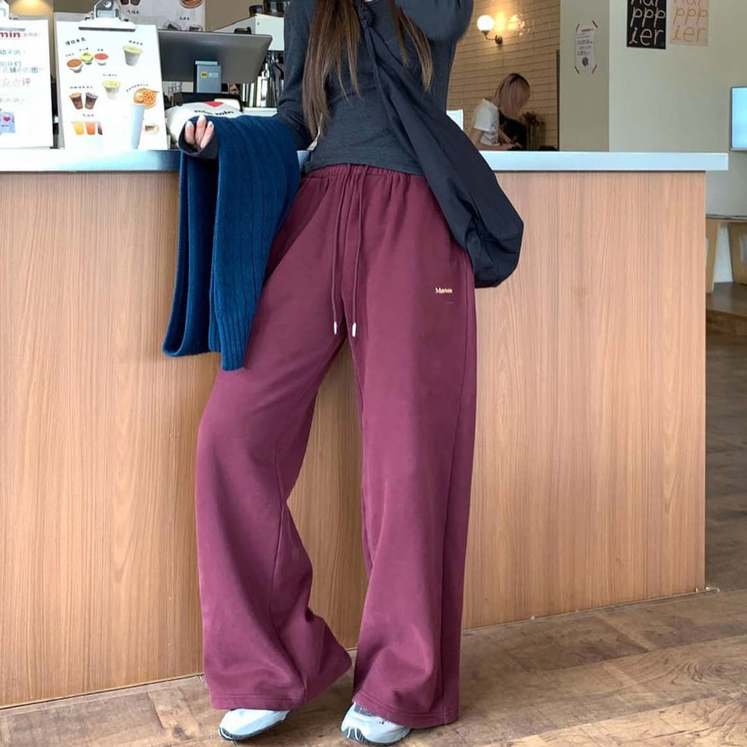 レディース ゆったりシルエット リラックス スウェットパンツ