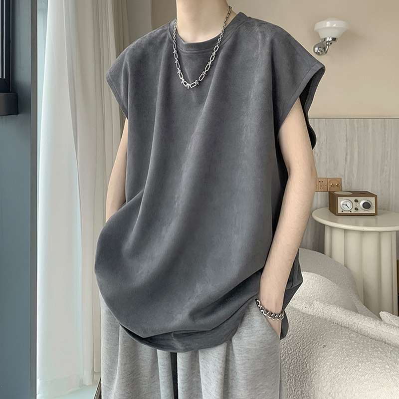 レディース スウェット オーバーサイズ ノースリーブ Tシャツ
