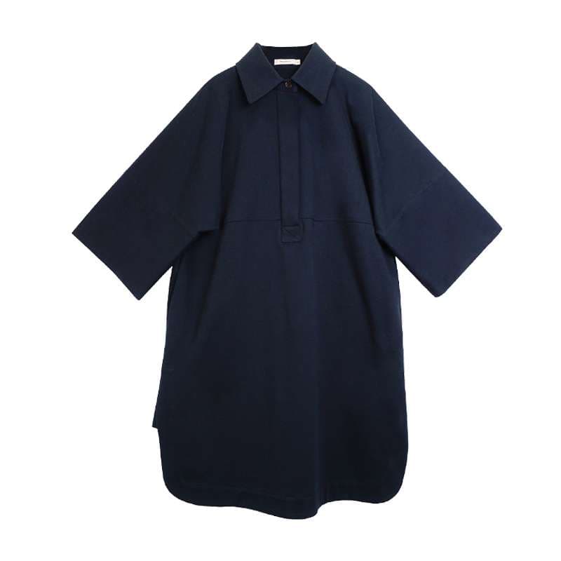 レディース スウェット オーバーサイズ シャツワンピース