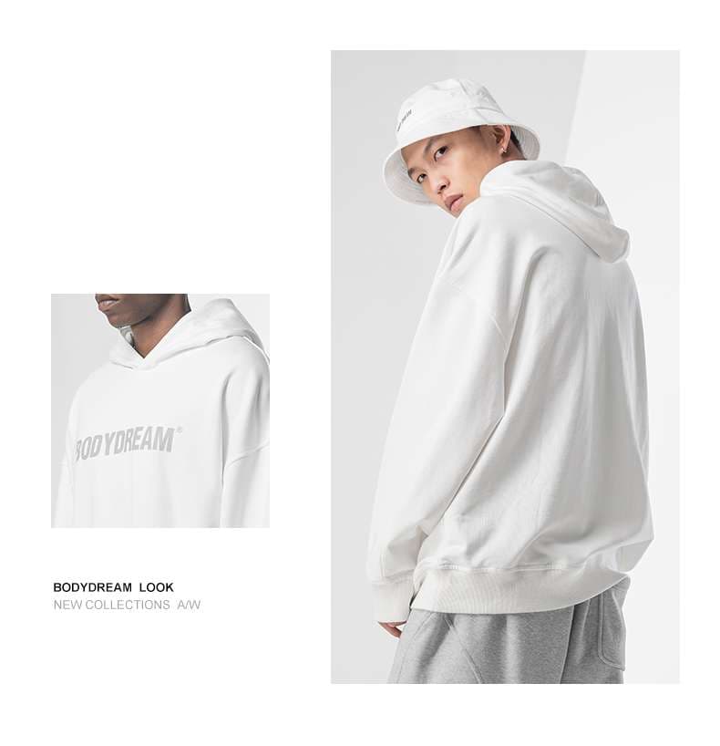 レディース スウェット BODYDREAMオーバーサイズフーディー