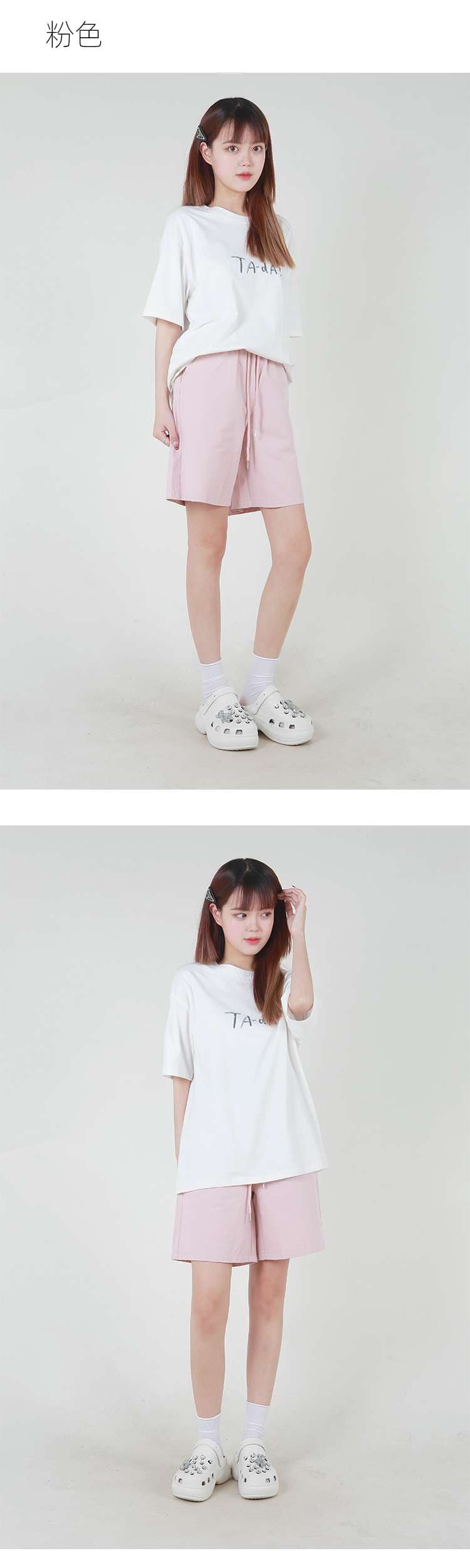 レディース スウェット リラックスフィット ワイドショートパンツ