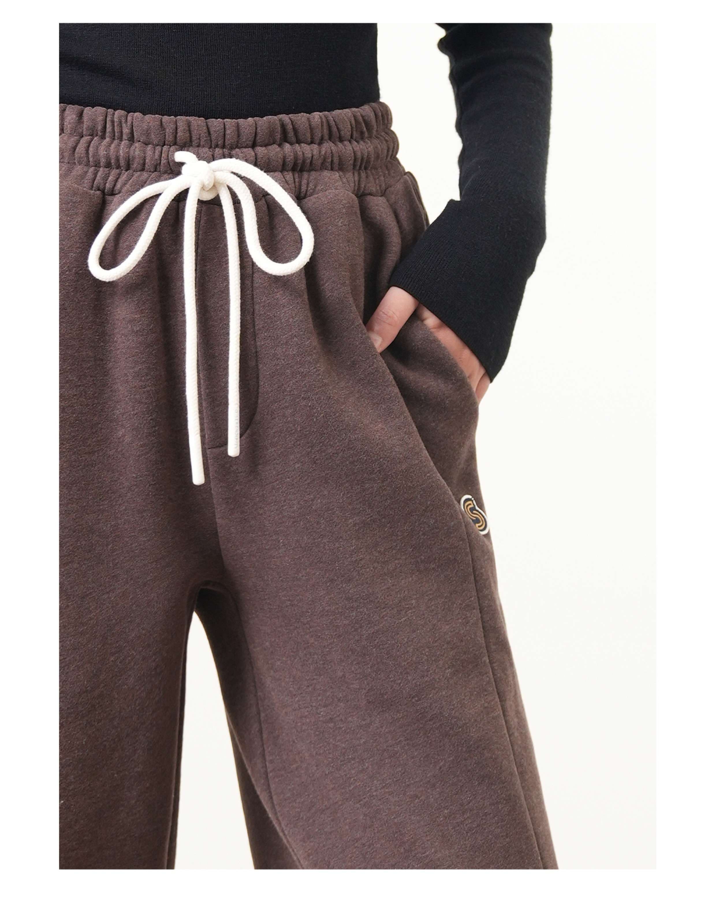 レディース リラックスワイドレッグスウェットパンツ