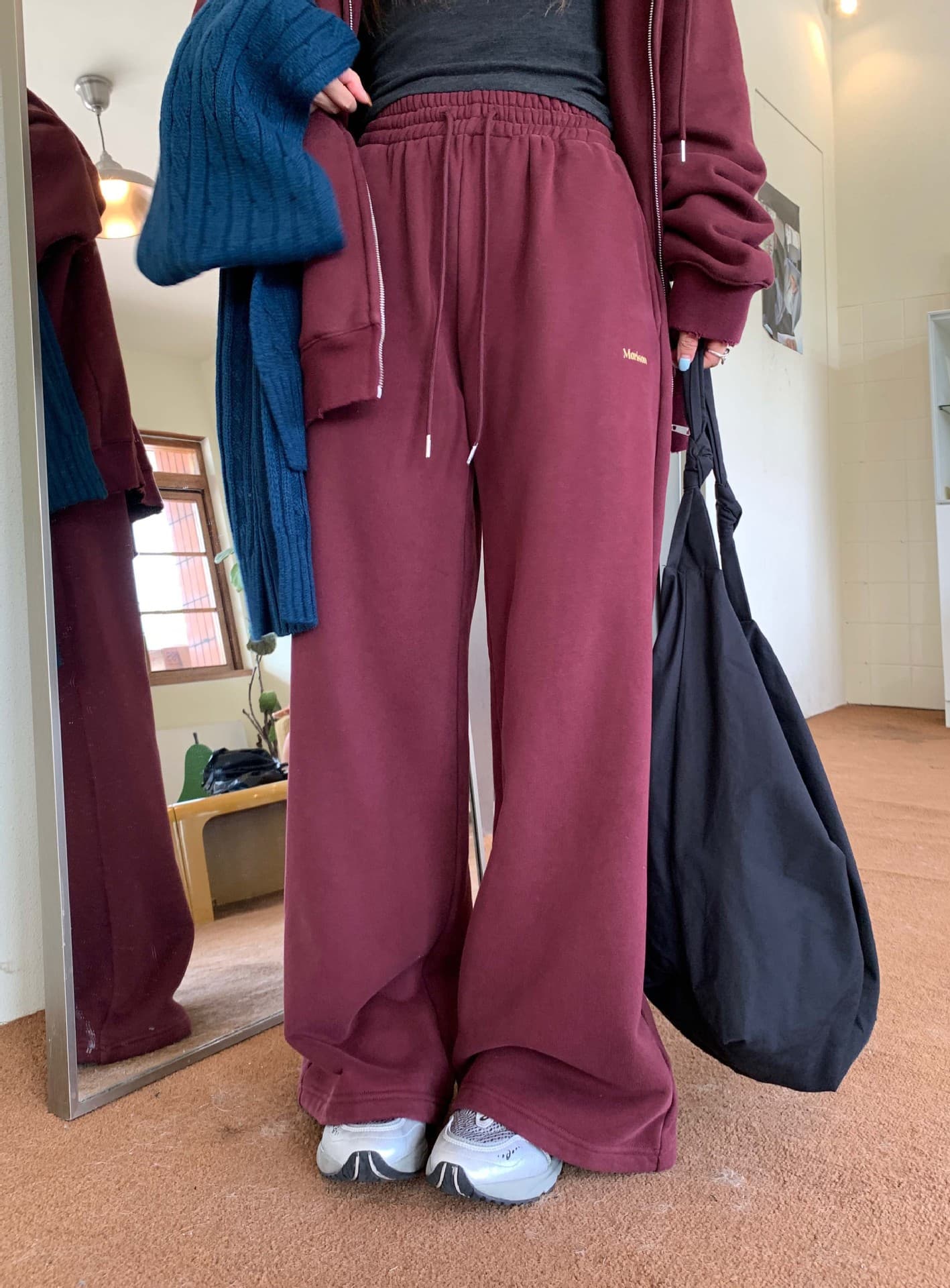 レディース ゆったりシルエット リラックス スウェットパンツ