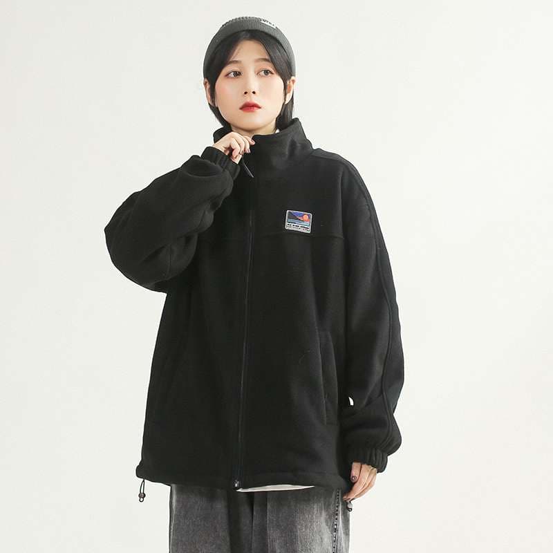 レディース スウェット もこもこあったかフリースジャケット