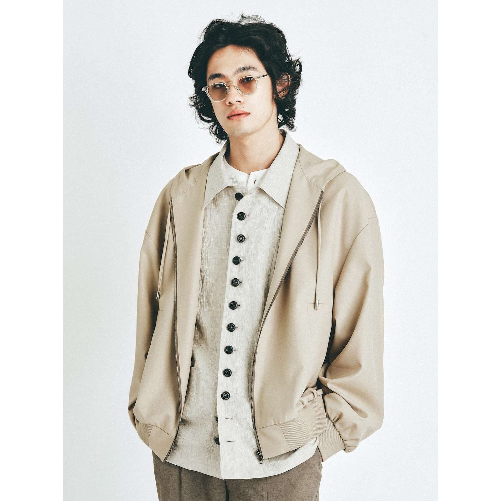 レディース スウェット オーバーサイズ フーディージャケット