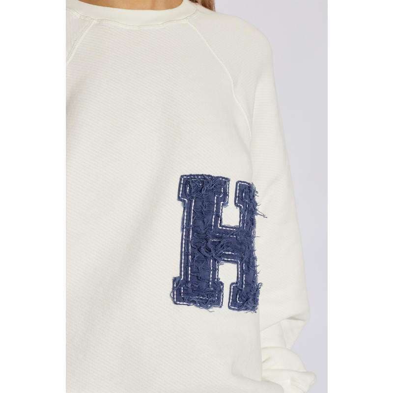 レディース 『H』ロゴ入り オーバーサイズスウェット