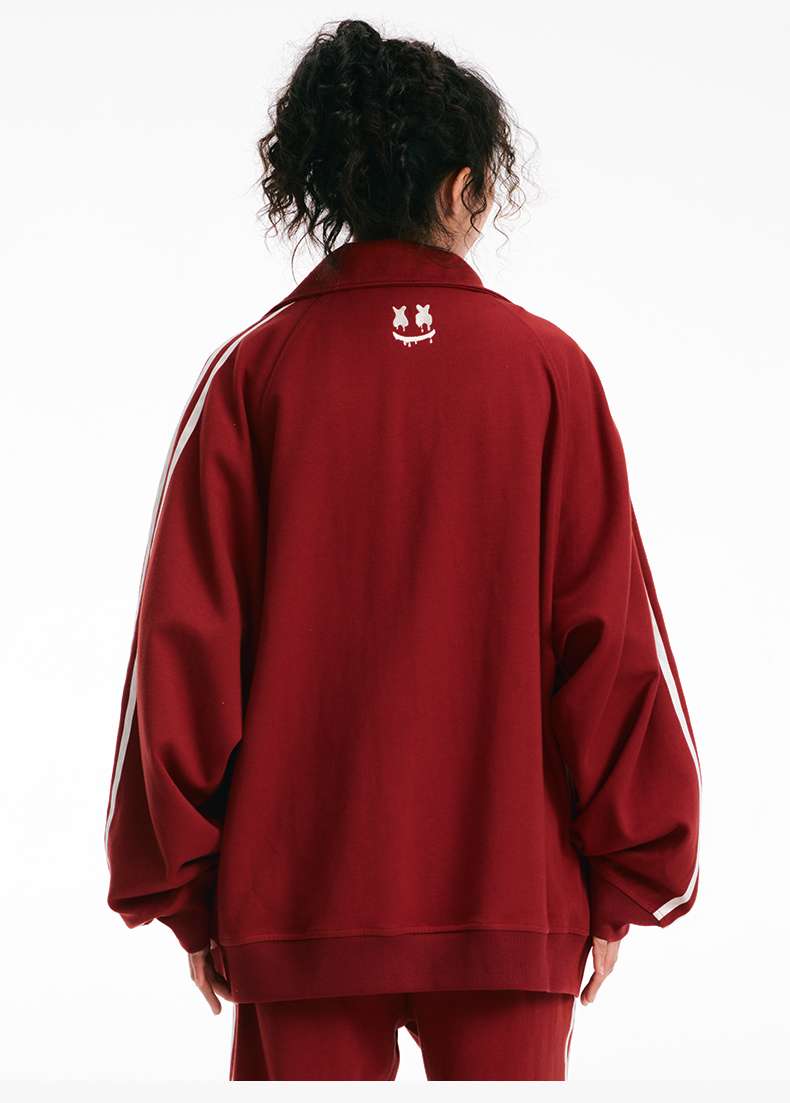 レディース スウェット スポーティーストリート風ジャケット