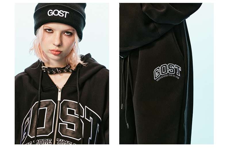 レディース GOSTロゴ入りスウェットセットアップ