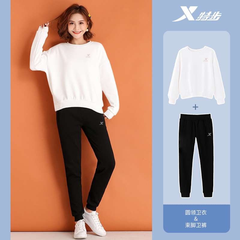 レディース X特歩 パステルカラースウェットセットアップ