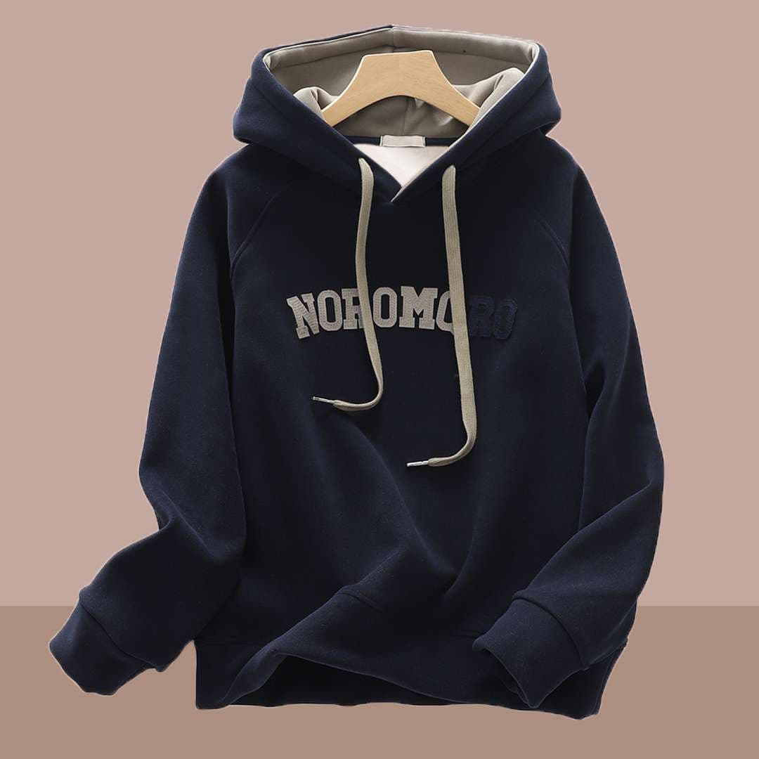 レディース ノロモロ ロゴ入りフーディー スウェット