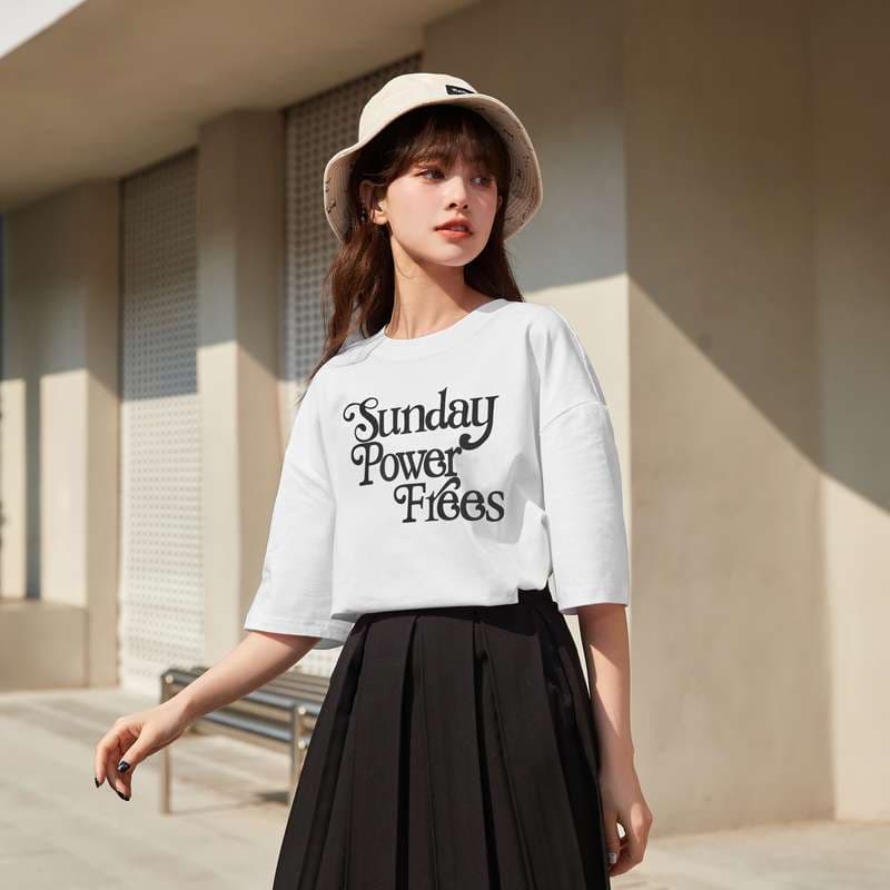 レディース スウェット サンデーパワーフリーズ ロゴTシャツ