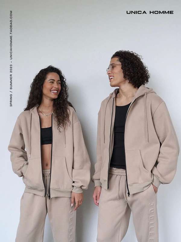 レディース スウェット オーバーサイズ フーディージャケット