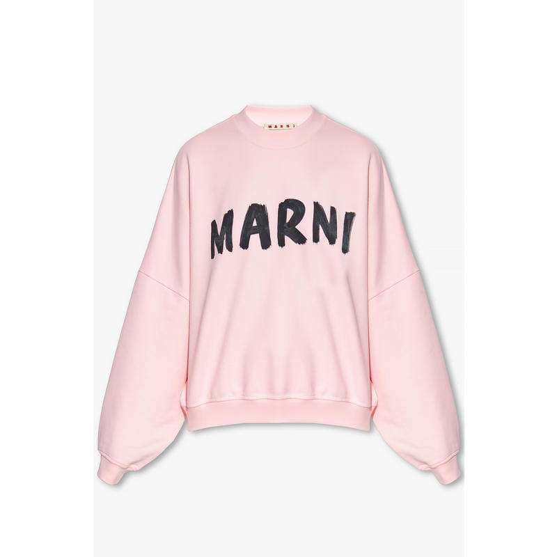 レディース MARNI ロゴプリント オーバーサイズスウェット