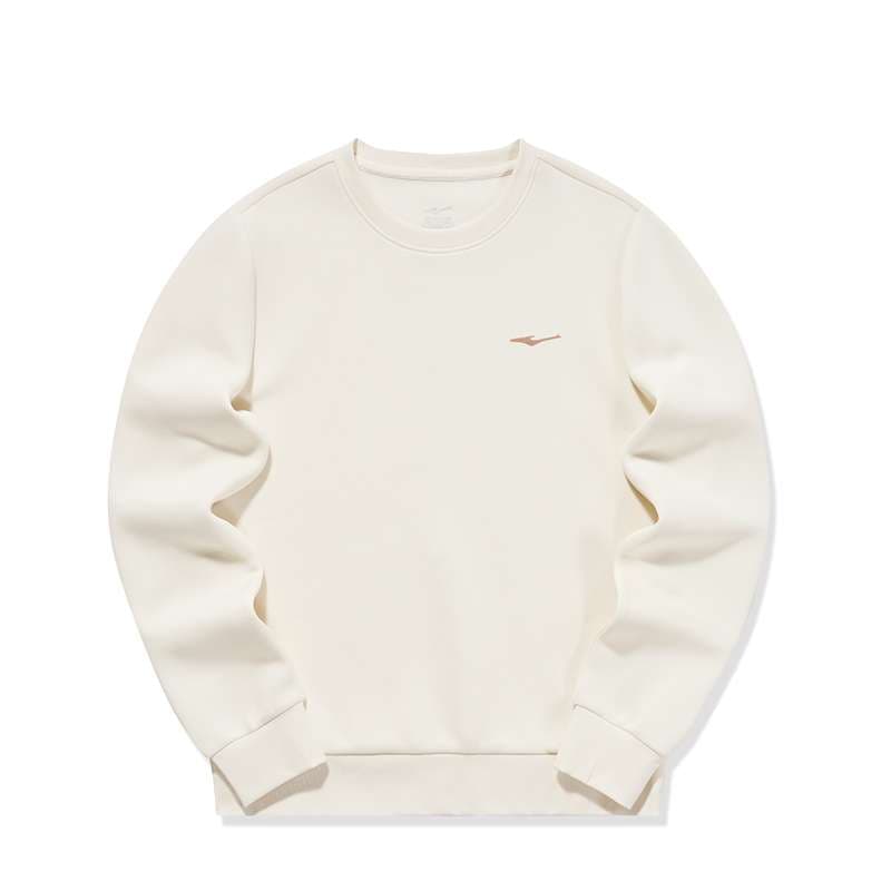 レディース シンプルロゴ刺繍入りクルーネックスウェット