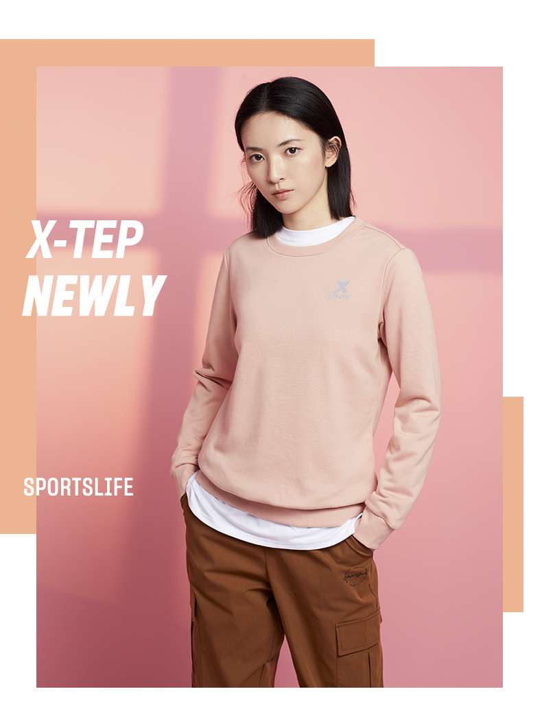 レディース X特歩 パステルカラースウェットセットアップ