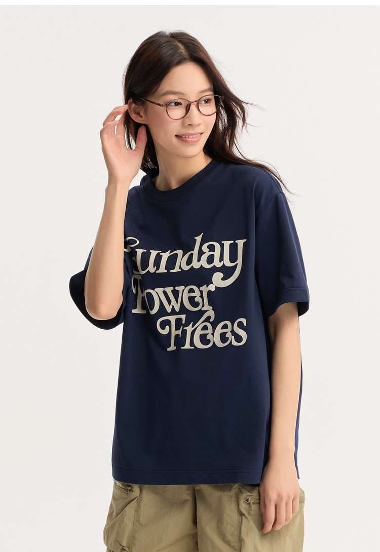 レディース スウェット サンデーパワーフリーズ ロゴTシャツ