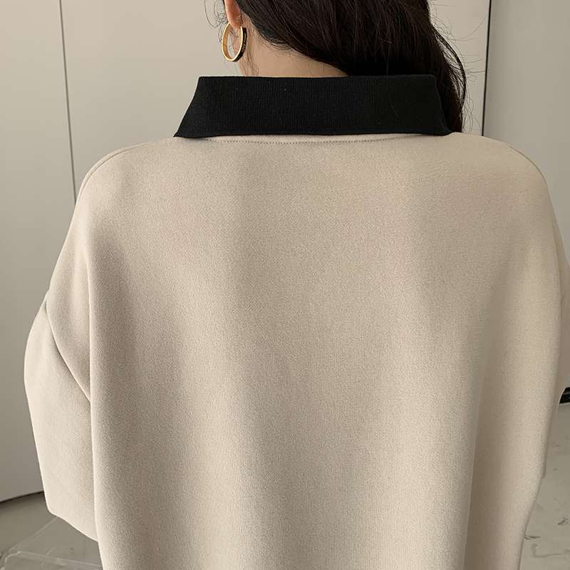 レディース Y.O.U.T.H.カレッジロゴ オーバーサイズスウェットワンピース
