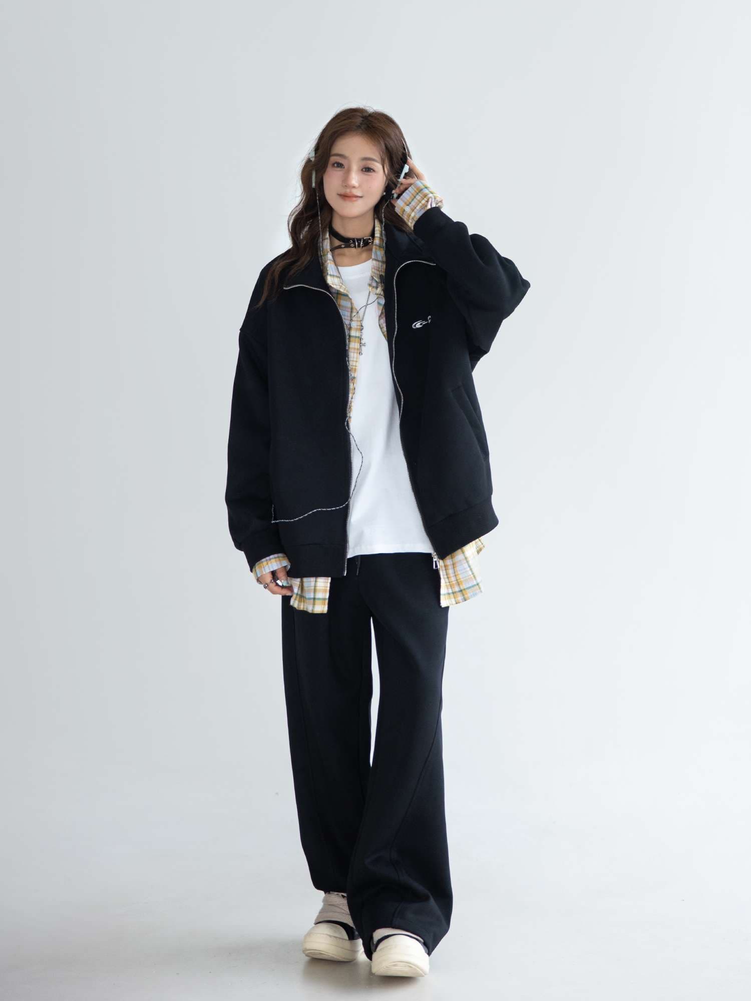 レディース リラックスワイドスウェットパンツ