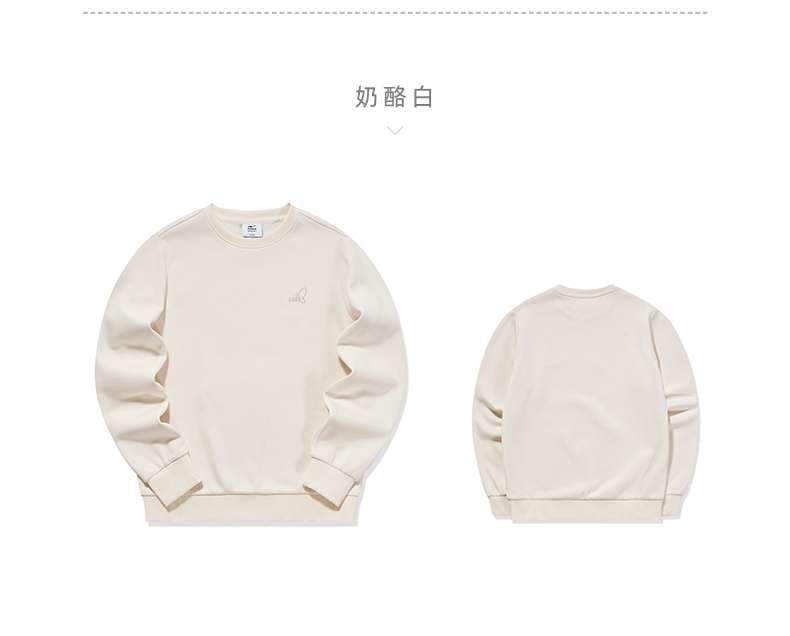 レディース シンプルロゴ刺繍入りクルーネックスウェット