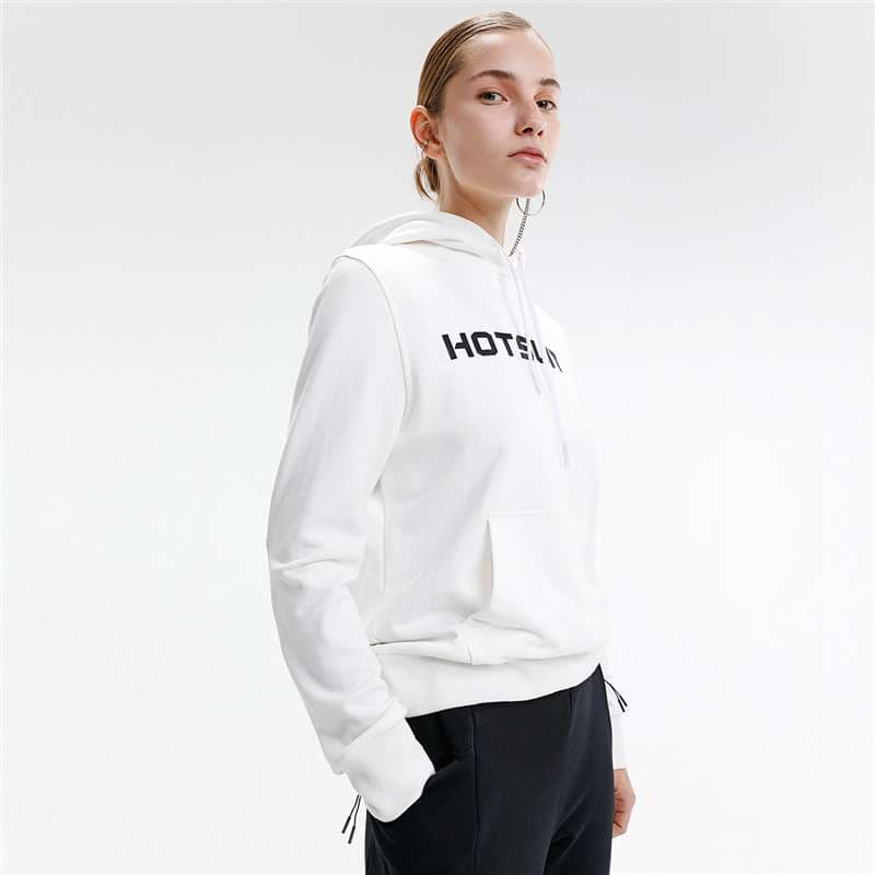 レディース スウェット HOTSUITロゴ入りスポーティーパーカー