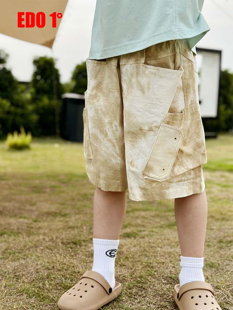 レディース スウェット EDO1° ヴィンテージ加工カーゴショーツ