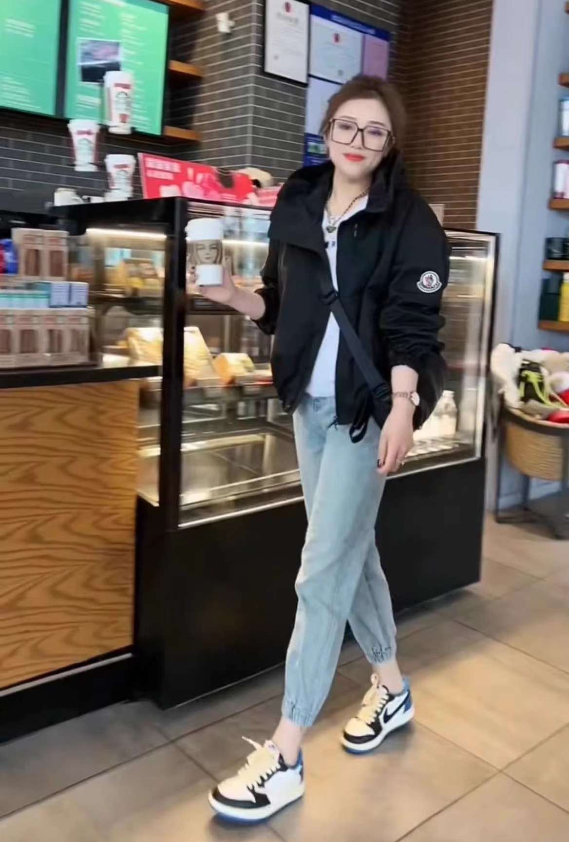 レディース スウェット オーバーサイズ スポーティ ジャケット