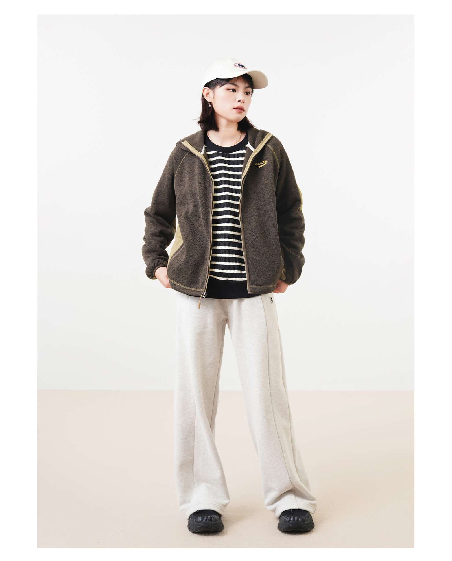 レディース リラックスワイドレッグスウェットパンツ