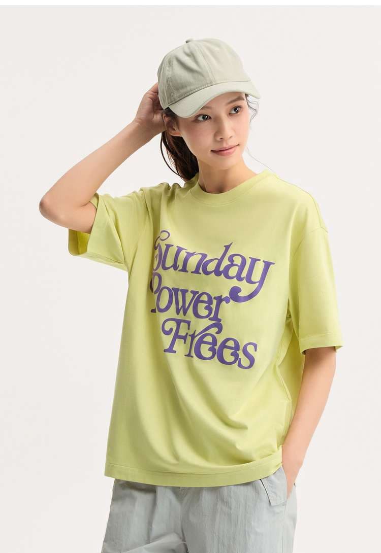 レディース スウェット サンデーパワーフリーズ ロゴTシャツ