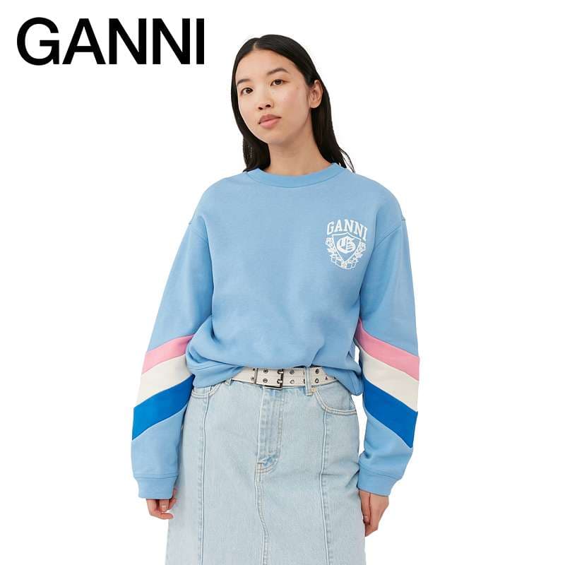 レディース GANNIトリコロールスウェットシャツ