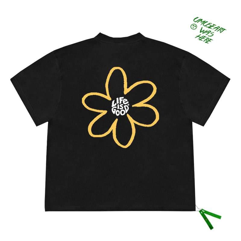 レディース スウェット ライフ・イズ・グッド フラワーTシャツ