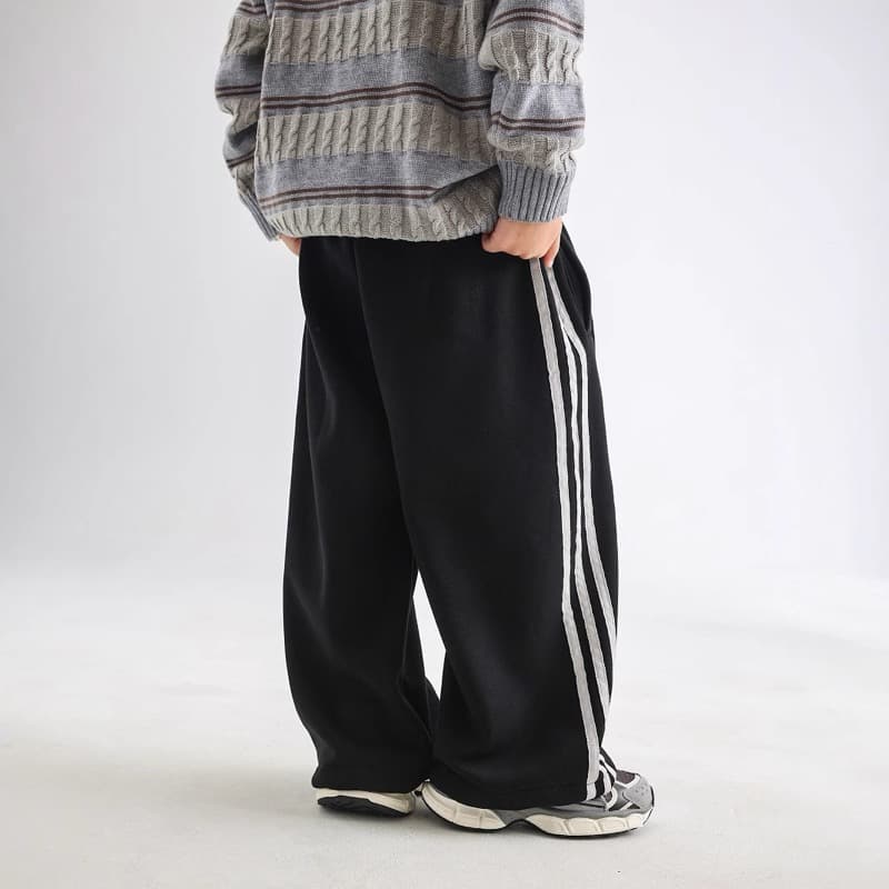 キッズ ワイドシルエット 裏起毛スウェットパンツ