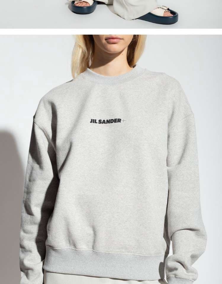 レディース JIL SANDER ロゴ入りクルーネックスウェット