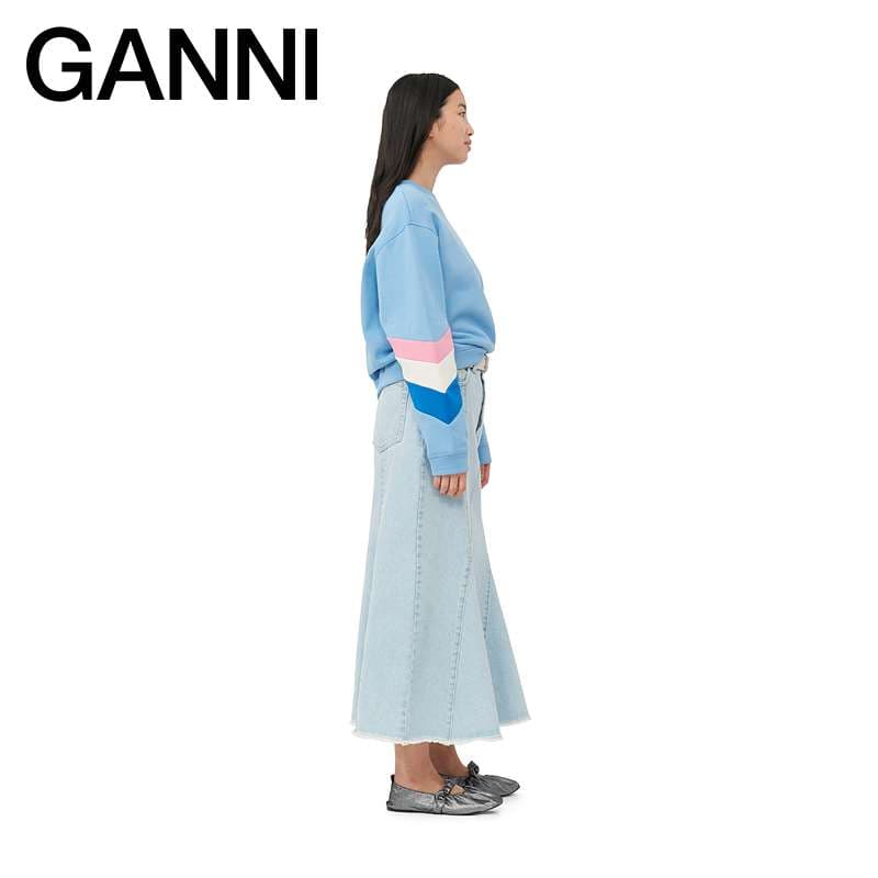 レディース GANNIトリコロールスウェットシャツ