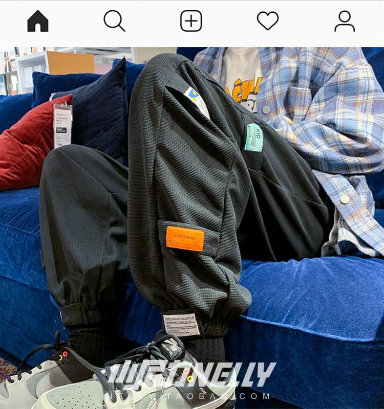 レディース マルチタグ付き ルーズフィット スウェットパンツ