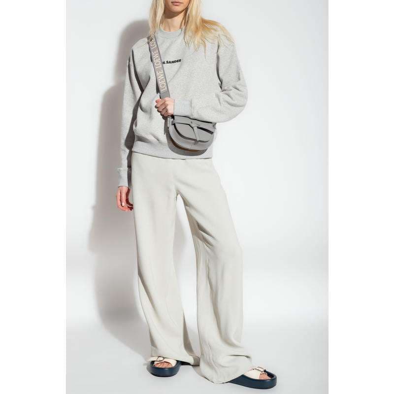 レディース JIL SANDER ロゴ入りクルーネックスウェット
